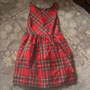 Polo by Ralph Lauren Red Tartan Girls' Sleeveless Dress